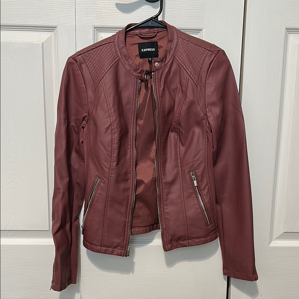 Faux leather jacket